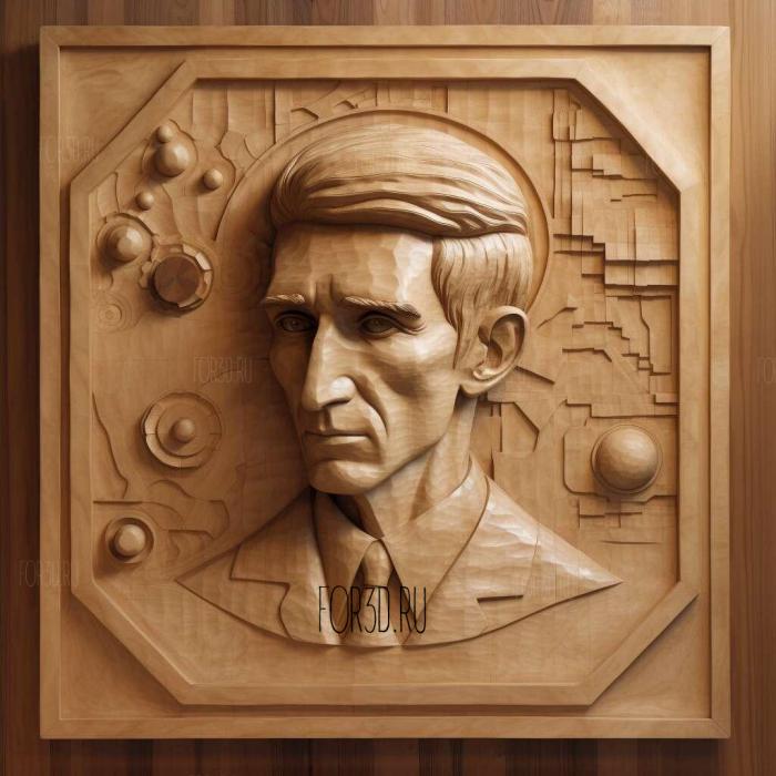 nikola tesla 2 stl model for CNC